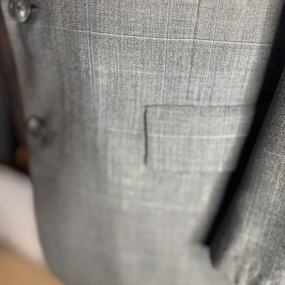 Vintage Hart Schaffner Marx Plaid Suit Jacket – Made in USA, Size 40R - Picture 3 of 7